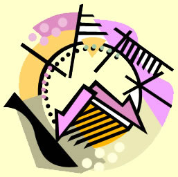 image of abstract clock