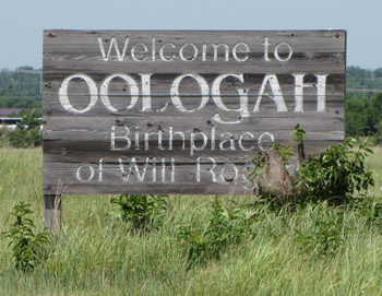 Oologah Oklahoma sign